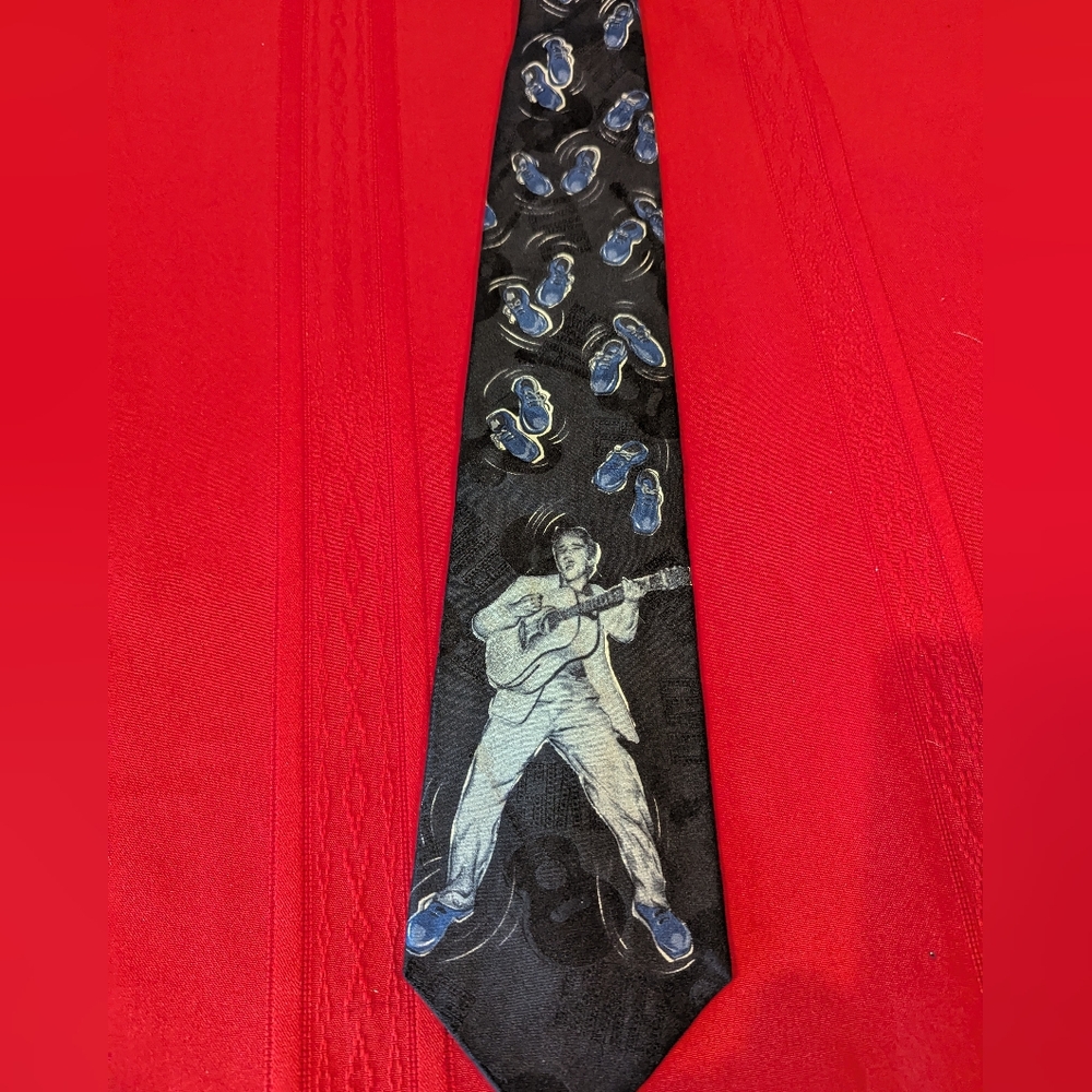 Elvis Presley "Blue Suede Shoes" Tie